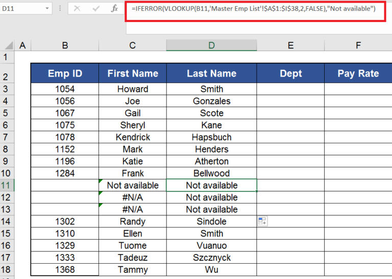 Vlookup-iserror - YourDigitalAid