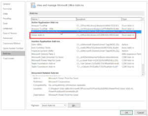 An attachment window showing solver add-in highlighted.