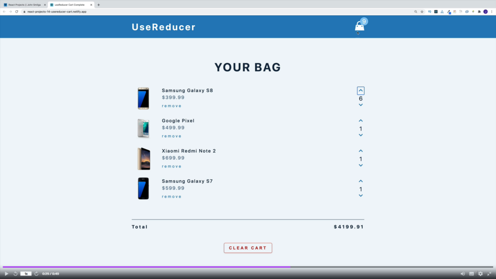 1 - A react eCommerce store built from scratch