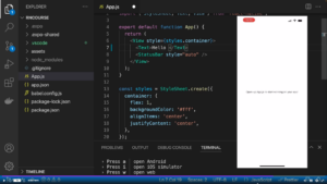 2-app.js-react-native-build-with-styled-components-on-the-website