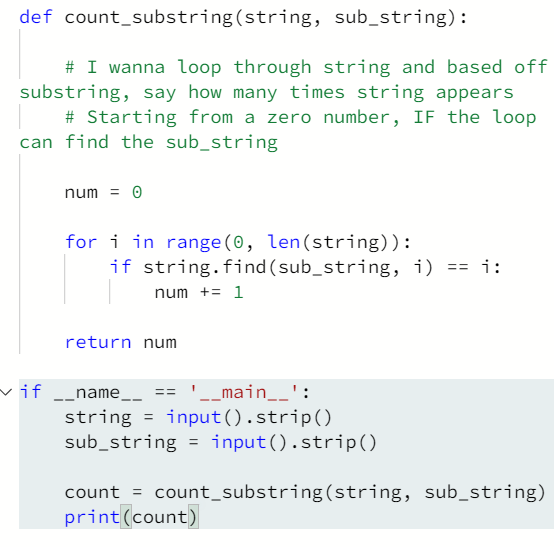 Loops-conditionals-python-find-function