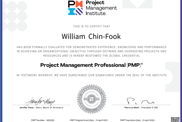 PMP-certification-William-Chin-Fook-April-2023