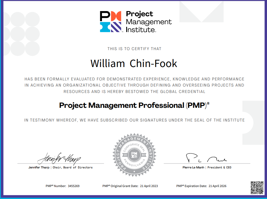 PMP-certification-William-Chin-Fook-April-2023